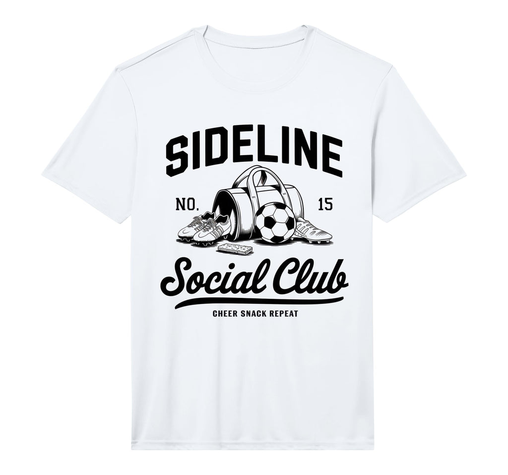 Sideline Social Club Soccer Mom Game T-Shirt - Casual Everyday Wear Unisex - T-Shirt, Sweatshirt, Hoodie