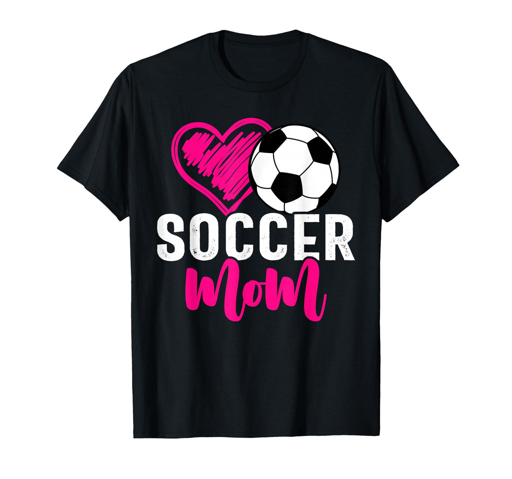 Soccer Mom Love Heart Mama Mommy Mother T-Shirt - Custom Art Print Unisex - T-Shirt, Sweatshirt, Hoodie