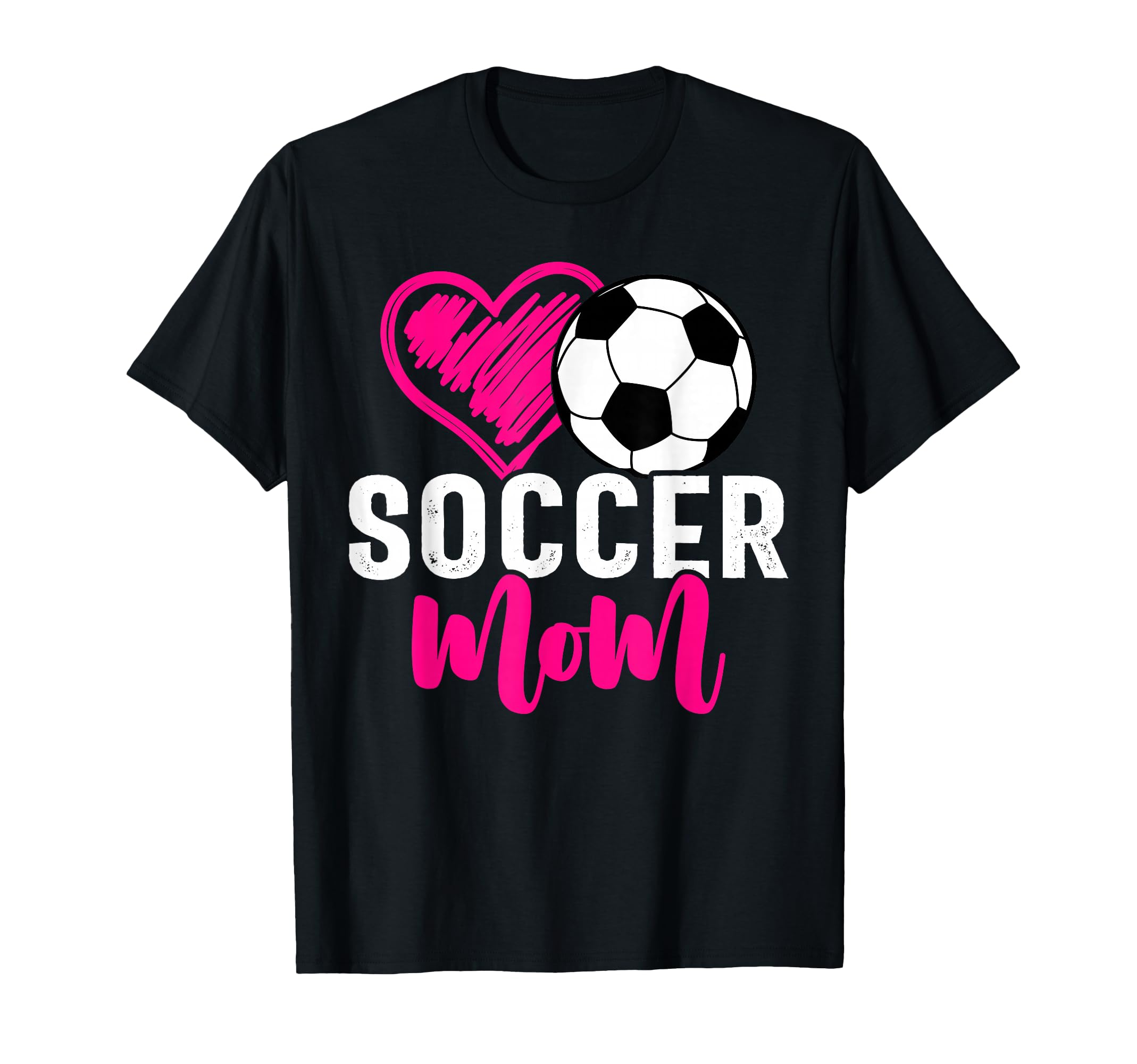 Soccer Mom Love Heart Mama Mommy Mother T-Shirt - Custom Art Print Unisex - T-Shirt, Sweatshirt, Hoodie