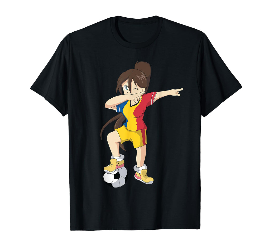 Romania Soccer Football Dab Dabbing Jersey T-Shirt - Unique Graphic Unisex - T-Shirt, Sweatshirt, Hoodie