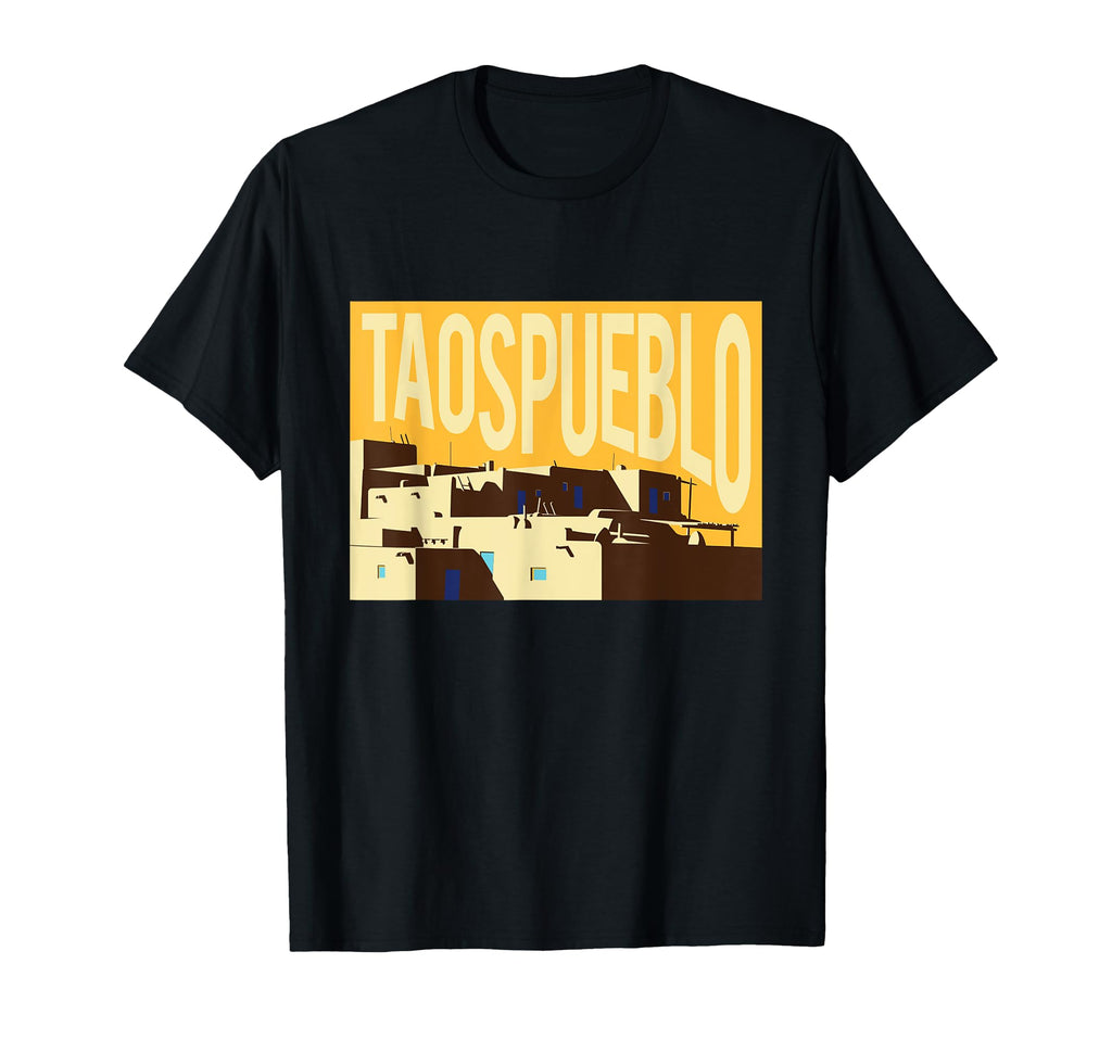 Taos Pueblo Buildings Native American Tribe T-Shirt - Graphic Print Unisex - T-Shirt, Sweatshirt, Hoodie
