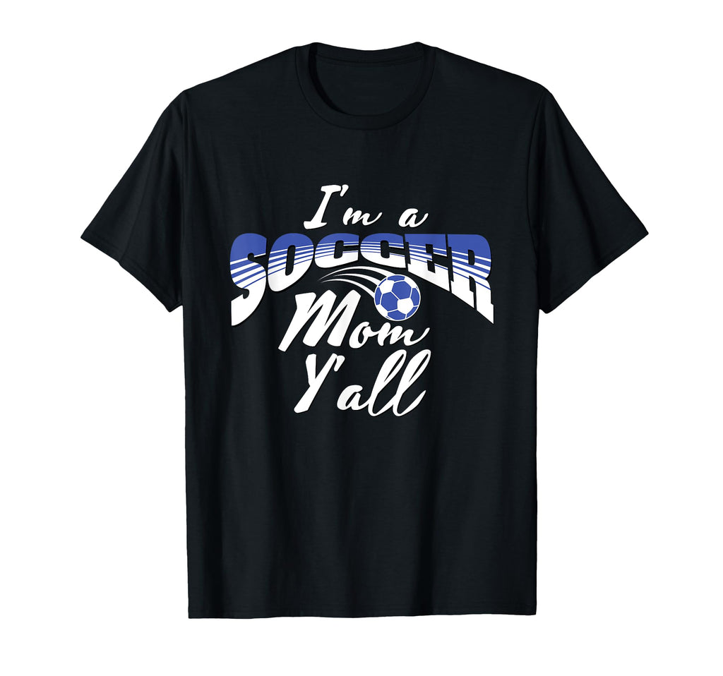 Mom Soccer Lover Soccer Mom Gift Blue T-Shirt - Minimalist Print Men Women - T-Shirt, Sweatshirt, Hoodie