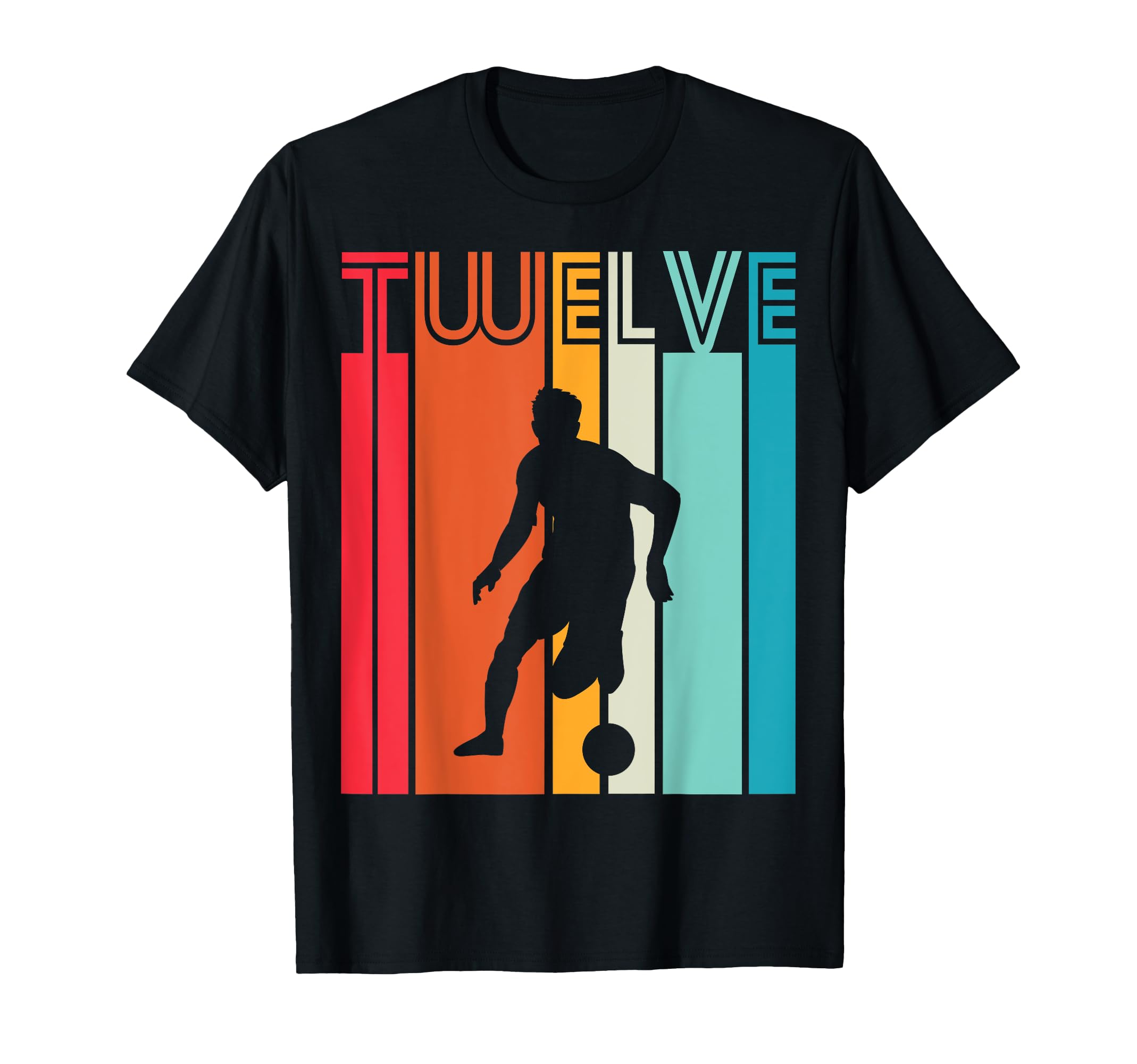 12 Years Soccer Gift 12Th Birthday T-Shirt - Custom Art Print Unisex - T-Shirt, Sweatshirt, Hoodie