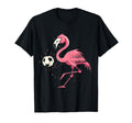 Funny Flamingo Playing Soccer Football T-Shirt - Unique Graphic Unisex - T-Shirt, Sweatshirt, Hoodie