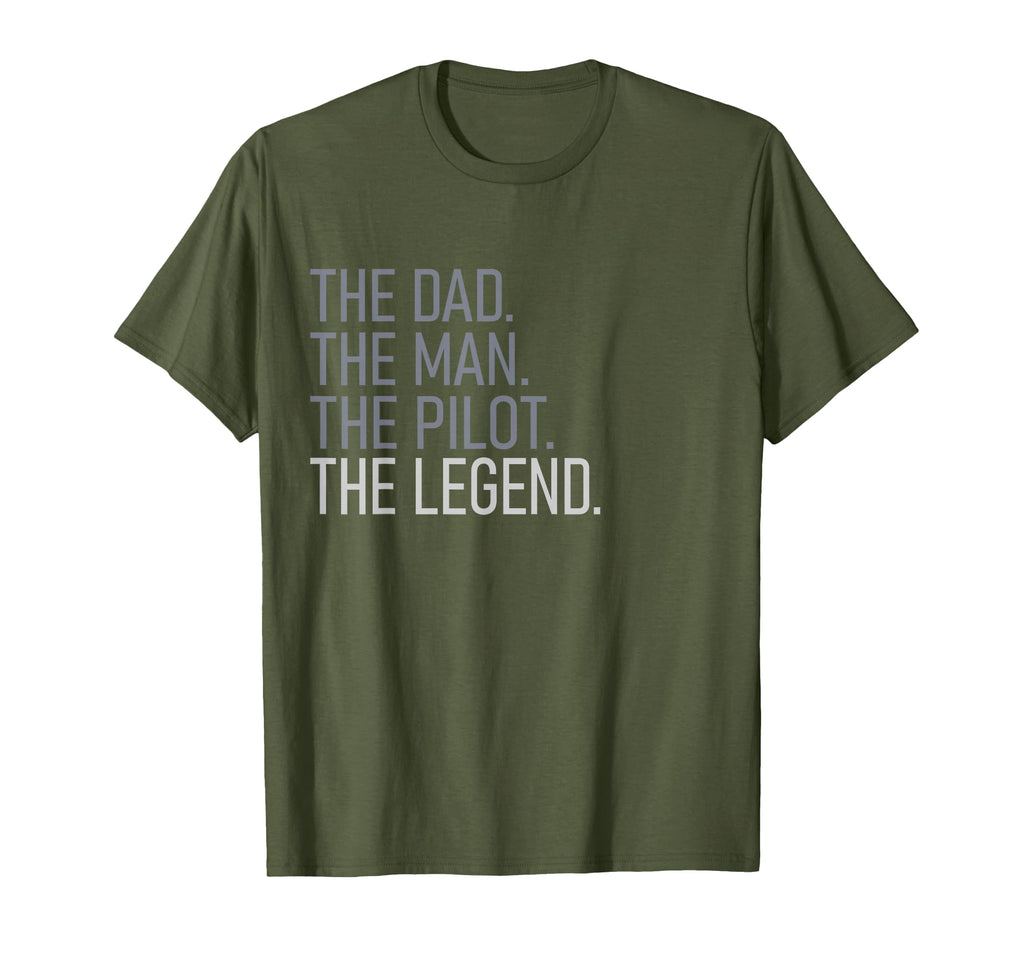 Mens Dad Pilot Legend T-Shirt - Unique Graphic for Adults - T-Shirt, Sweatshirt, Hoodie