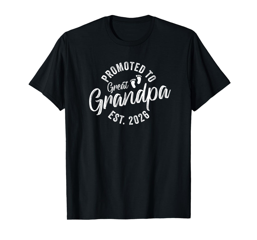 Promoted To Great Grandpa 2026 T-Shirt - Minimalist Print Unisex - T-Shirt, Sweatshirt, Hoodie