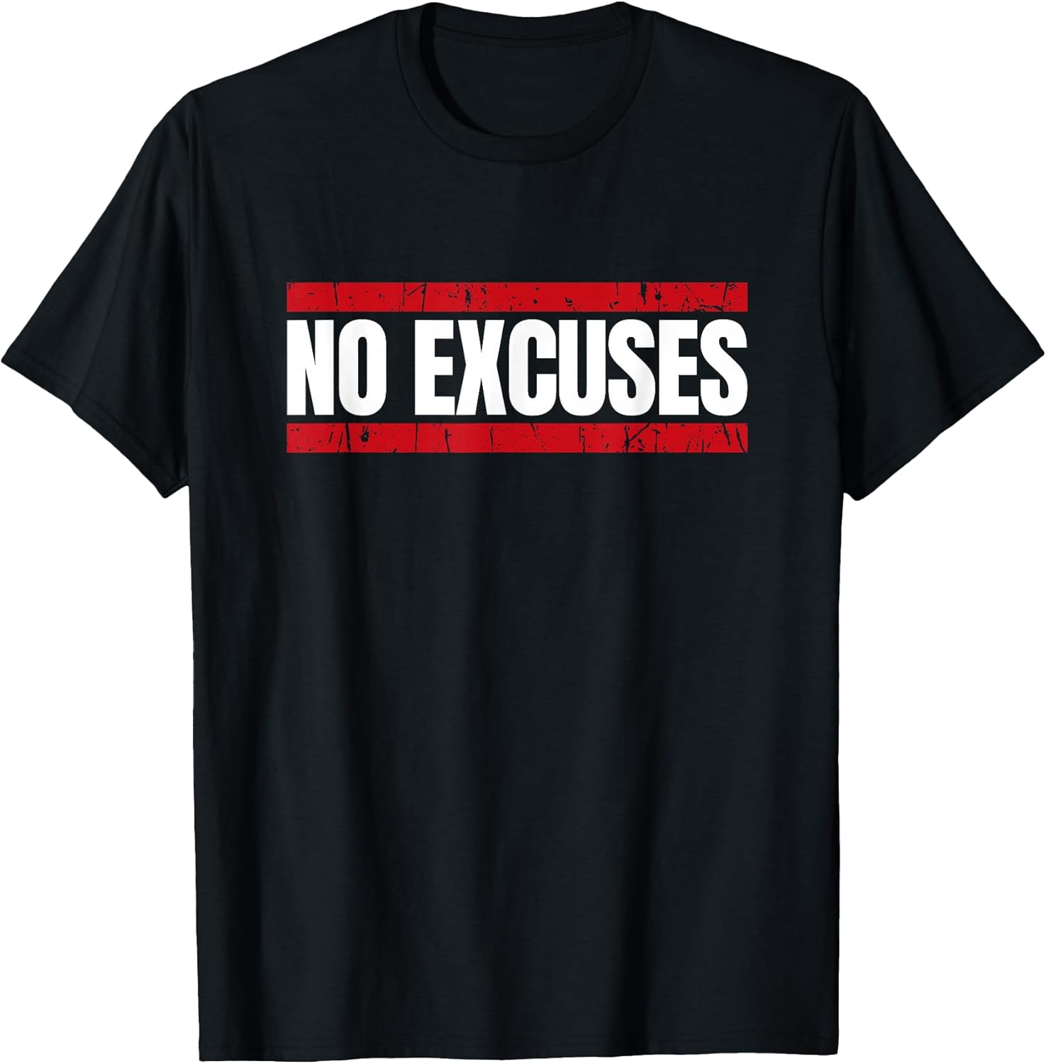 No Excuses Inspirational Saying Motivational Gym - Adult & Kids T-Shirts, Sweatshirts & Hoodies apparel design preview 1