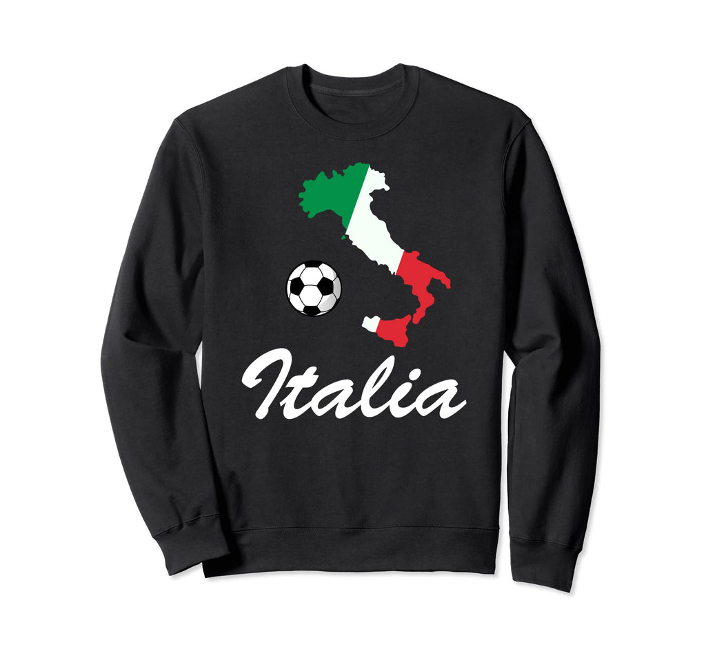 Italy Map Soccer Forza Azzurri Sweatshirt - Graphic Print for Adults - T-Shirt, Sweatshirt, Hoodie