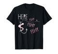 Here Fishy Fishy Fishy Funny Fishing Worm T-Shirt - Unique Graphic Unisex - T-Shirt, Sweatshirt, Hoodie