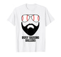Busy Raising Ballers Funny Baseball Dad T-Shirt - Unique Graphic Unisex - T-Shirt, Sweatshirt, Hoodie
