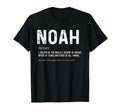 Mens Personalized Noah Dad Noun T-Shirt - Minimalist Print for Adults - T-Shirt, Sweatshirt, Hoodie