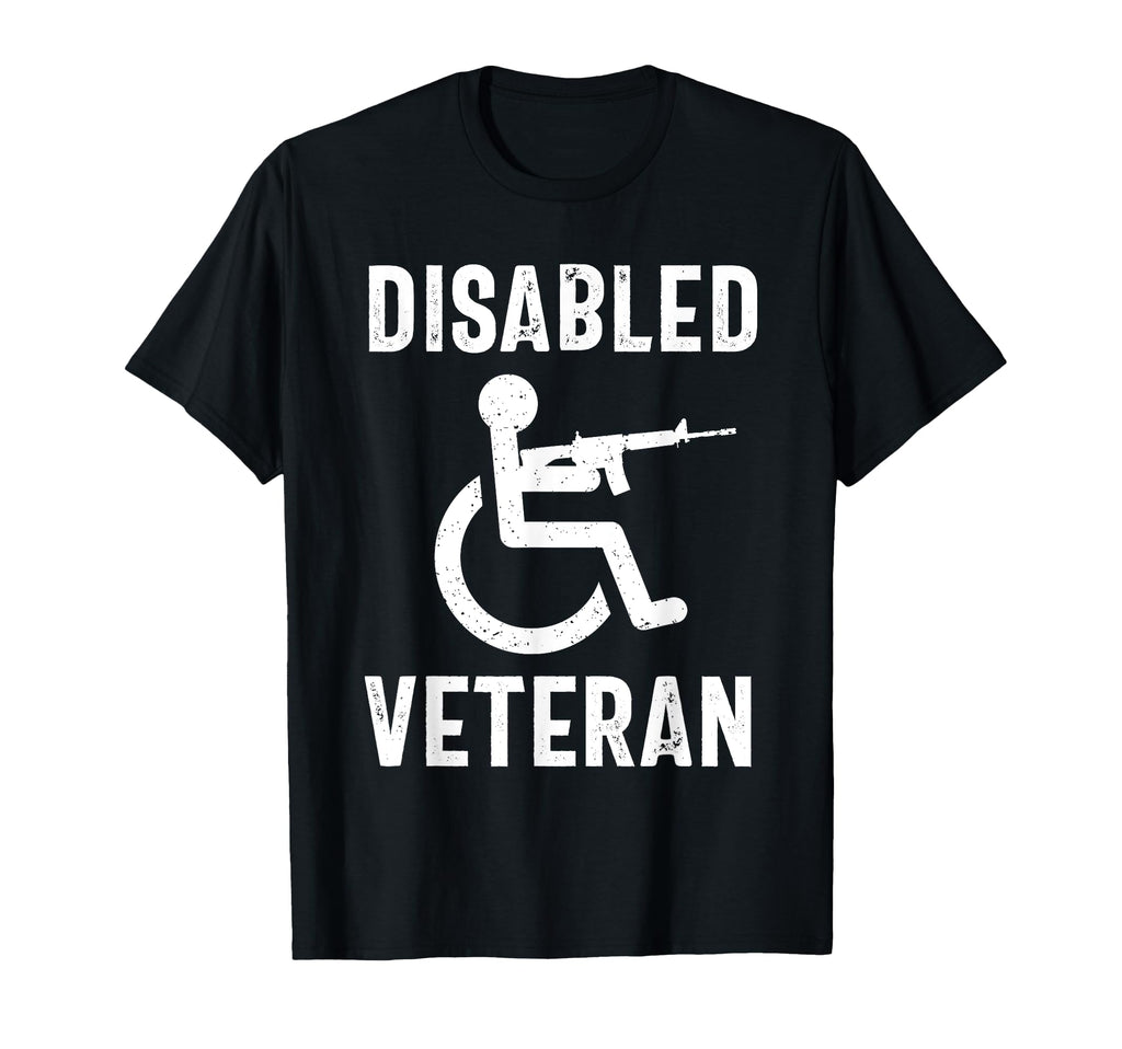 Disabled Veteran Dad Grandpa Veteran T-Shirt - Minimalist Print Men Women - T-Shirt, Sweatshirt, Hoodie