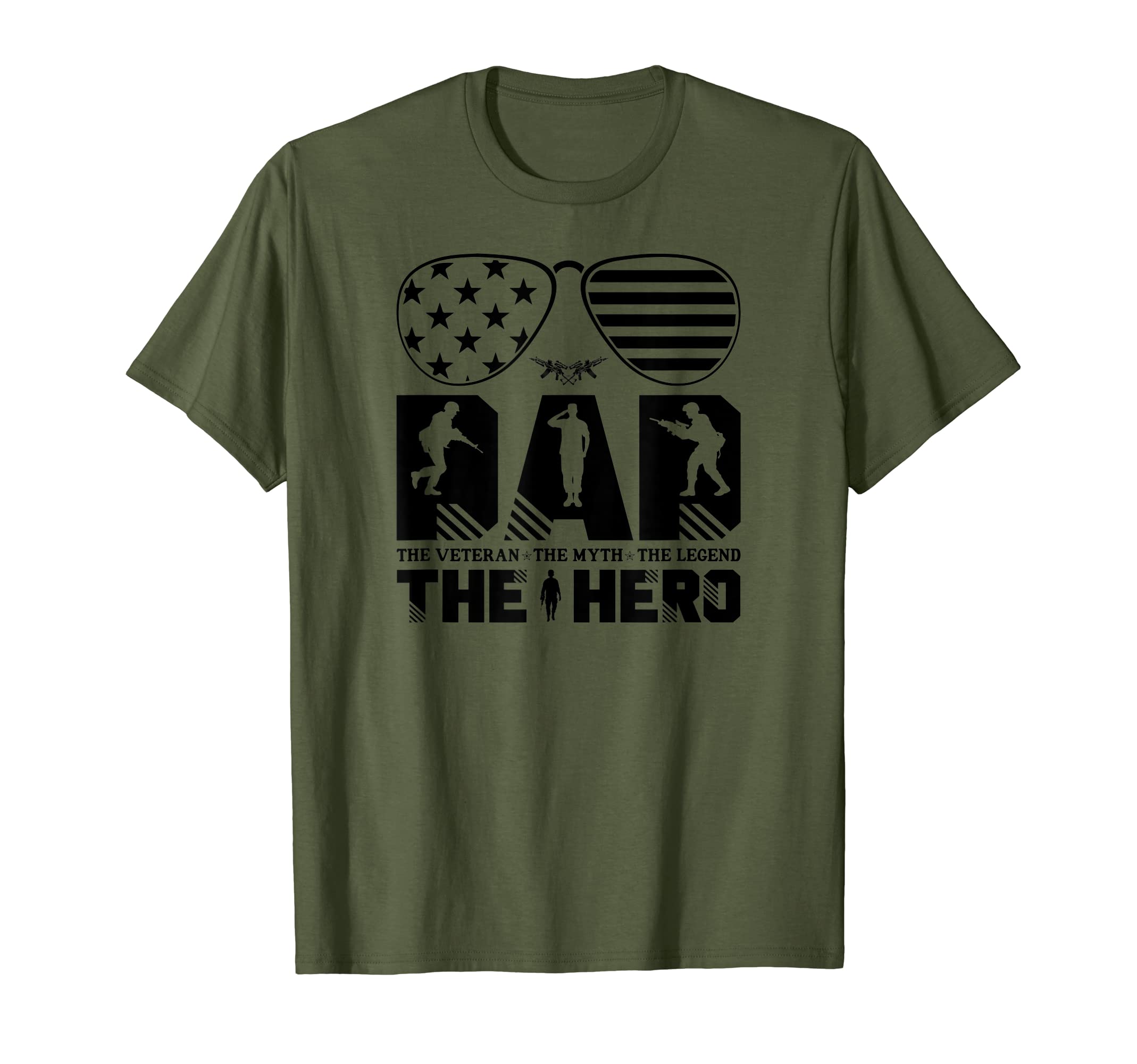 Mens Military Green Veterans Day T-Shirt - Casual Everyday Wear for Adults - T-Shirt, Sweatshirt, Hoodie
