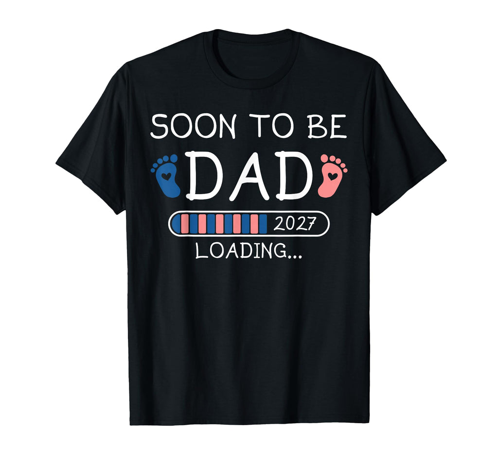 Soon To Be Dad 2027 Loading Pregnancy T-Shirt - Minimalist Print Unisex - T-Shirt, Sweatshirt, Hoodie
