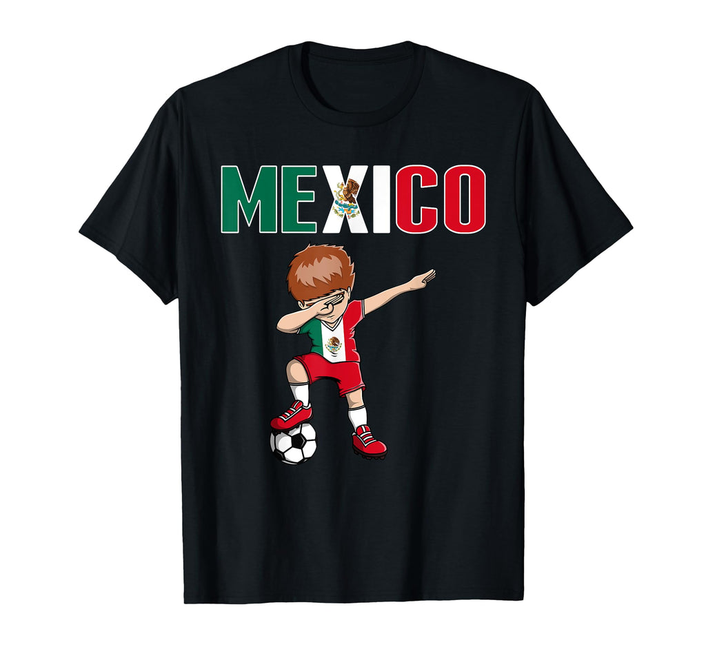 Dabbing Soccer Mexico Soccer Fans T-Shirt - Minimalist Print for Adults - T-Shirt, Sweatshirt, Hoodie