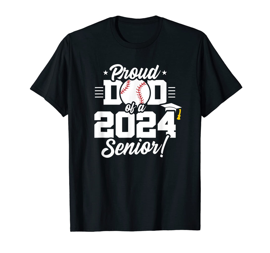 Class 2024 Senior Year Baseball Dad T-Shirt - Custom Art Print Unisex - T-Shirt, Sweatshirt, Hoodie