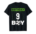 Soccer Birthday 9 Th Birthday T-Shirt - Minimalist Print Men Women - T-Shirt, Sweatshirt, Hoodie