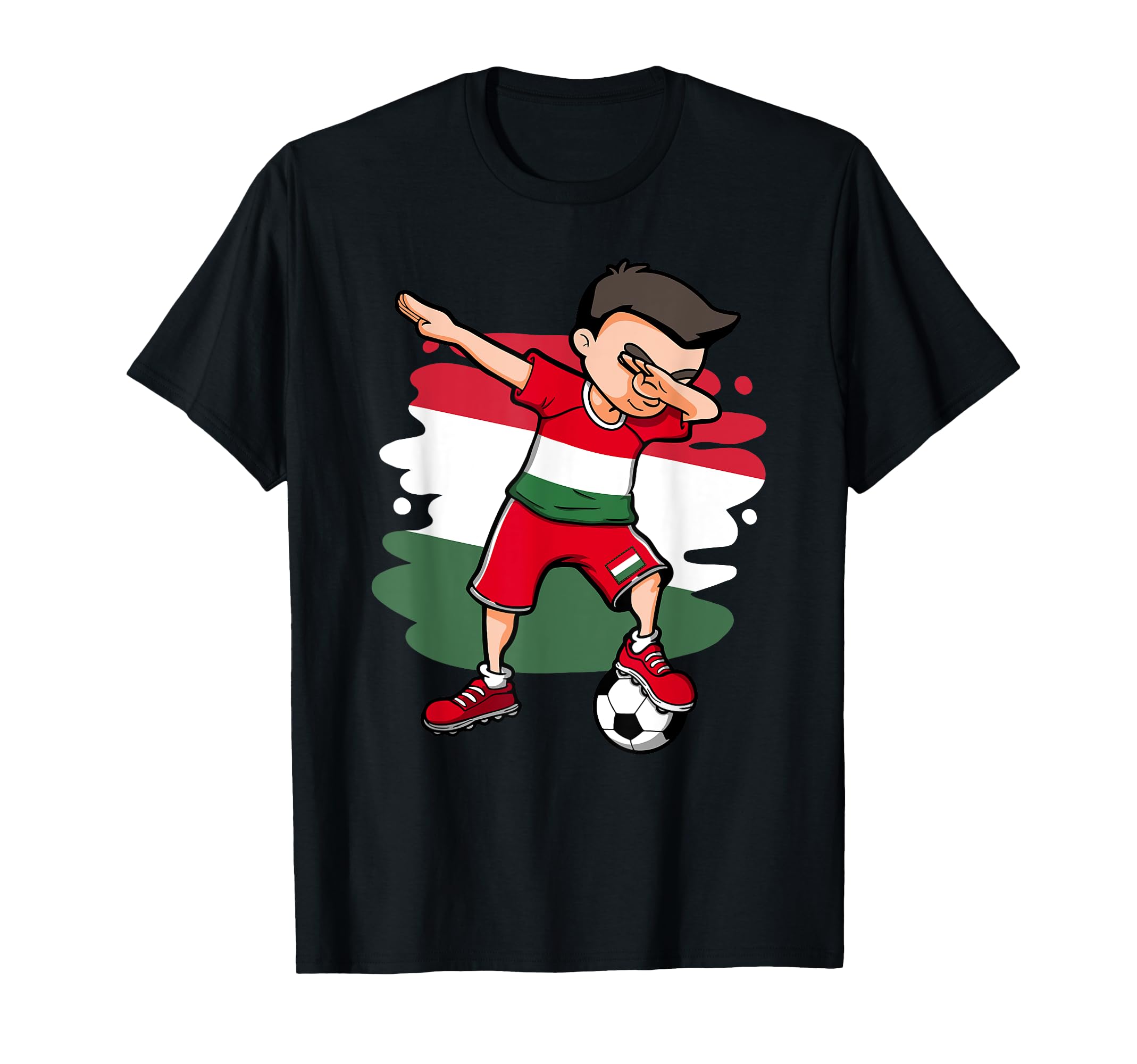 Dabbing Soccer Hungary Jersey Hungarian T-Shirt - Aesthetic Graphic Unisex - T-Shirt, Sweatshirt, Hoodie