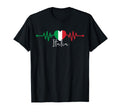 Italia Heritage Roots Italy Heartbeat T-Shirt - Fun Novelty Design Unisex - T-Shirt, Sweatshirt, Hoodie