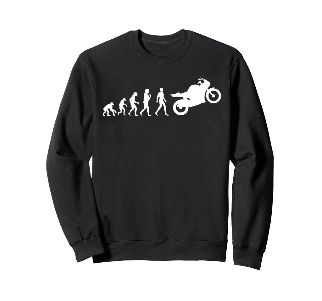 Biker Dad American Us Flag Motorcycle Sweatshirt - Minimalist Print Unisex - T-Shirt, Sweatshirt, Hoodie