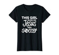 Christian Soccer Runs Jesus T-Shirt - Casual Everyday Wear for Adults - T-Shirt, Sweatshirt, Hoodie