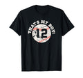 Thats My 12 Baseball Player Mom Or T-Shirt - Streetwear Style for Adults - T-Shirt, Sweatshirt, Hoodie