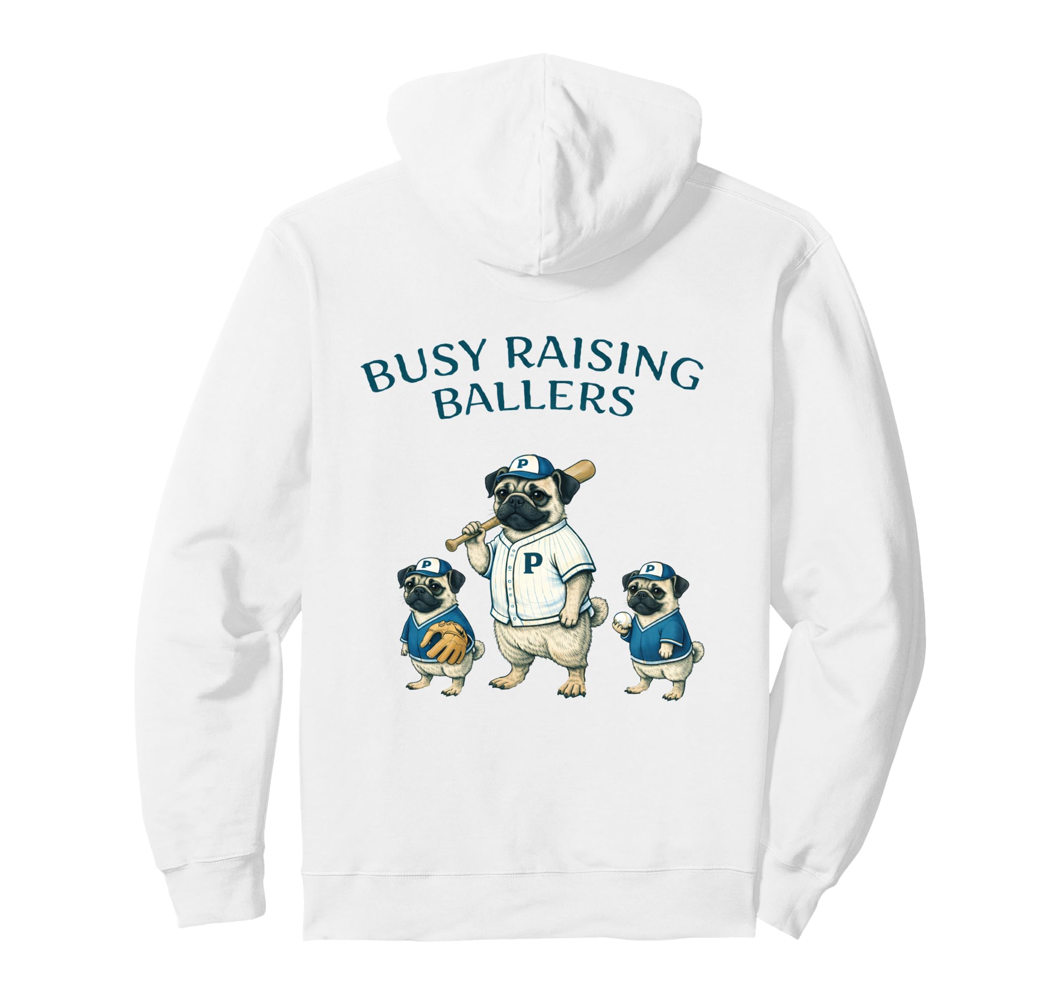 Busy Raising Baller Baseball Softball Hoodie - Unique Graphic Men Women - T-Shirt, Sweatshirt, Hoodie