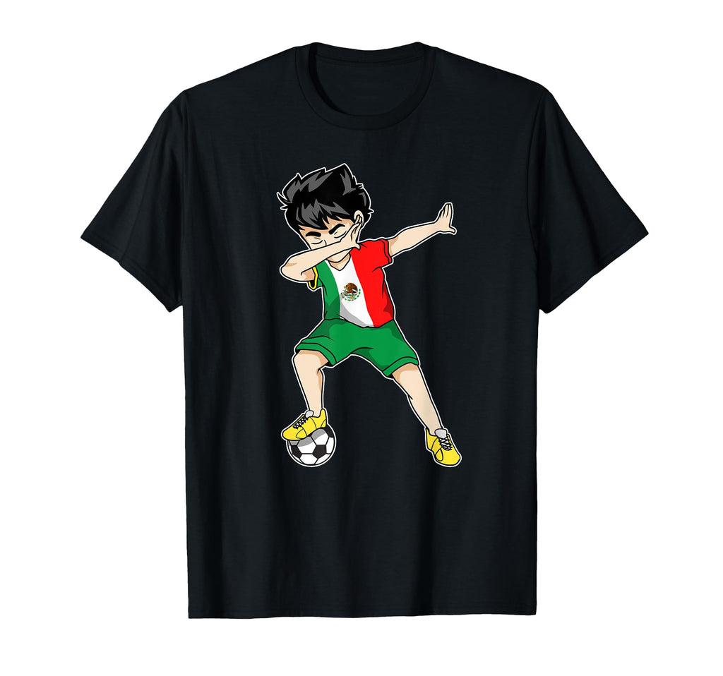 Dabbing Soccer Mexico Football Mexican T-Shirt - Trendy Graphic Men Women - T-Shirt, Sweatshirt, Hoodie