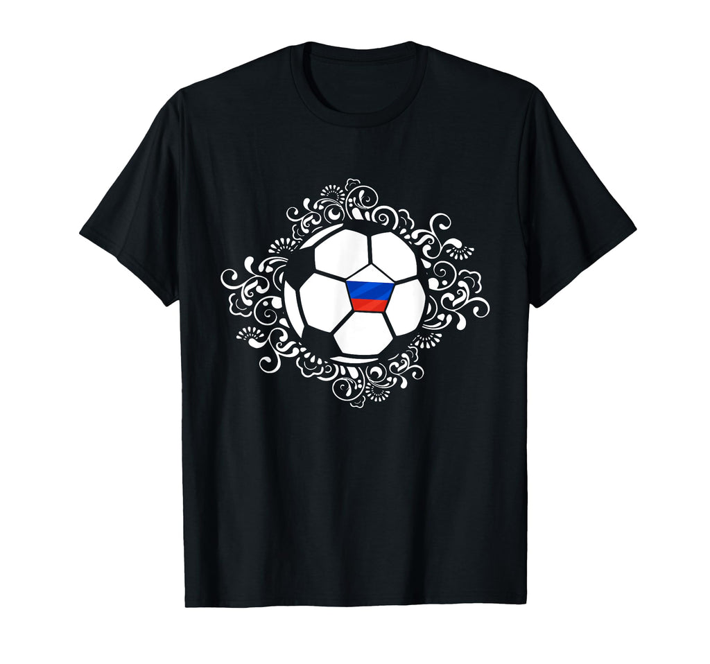 Floral Russia Soccer Fans Jersey T-Shirt - Aesthetic Graphic Men Women - T-Shirt, Sweatshirt, Hoodie