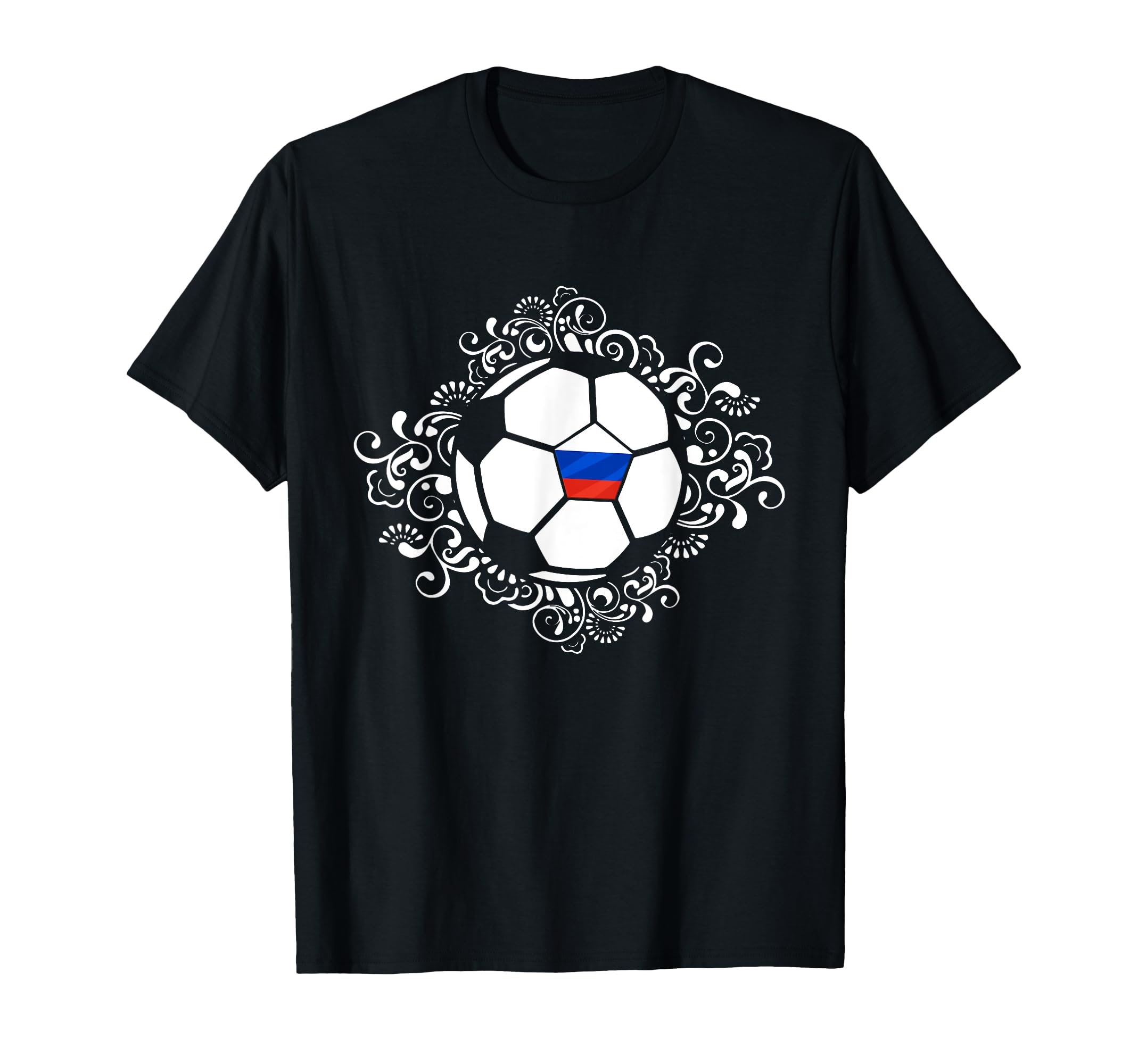 Floral Russia Soccer Fans Jersey T-Shirt - Aesthetic Graphic Men Women - T-Shirt, Sweatshirt, Hoodie