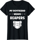 Diaper Minimalist Baby Parent my boyfriend wears - Adult & Kids T-Shirts, Sweatshirts & Hoodies apparel design preview 1