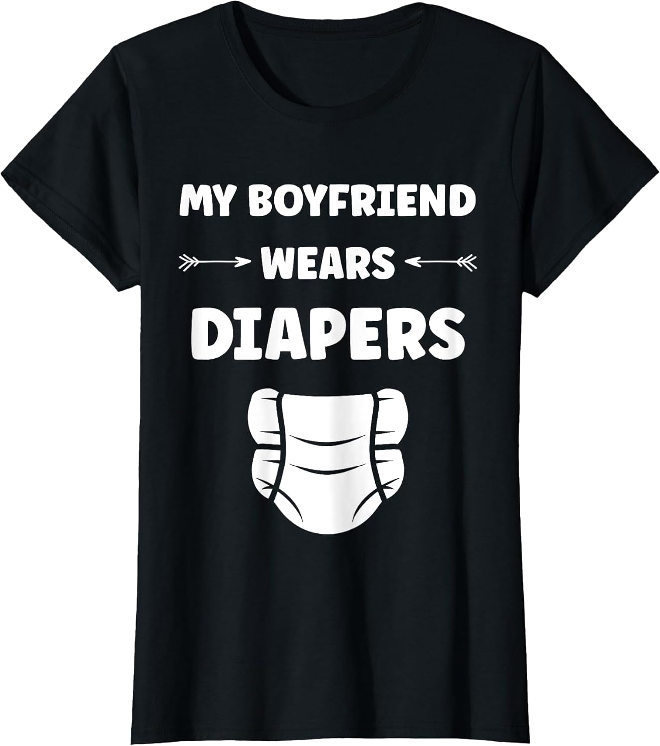 Diaper Minimalist Baby Parent my boyfriend wears - Adult & Kids T-Shirts, Sweatshirts & Hoodies apparel design preview 1