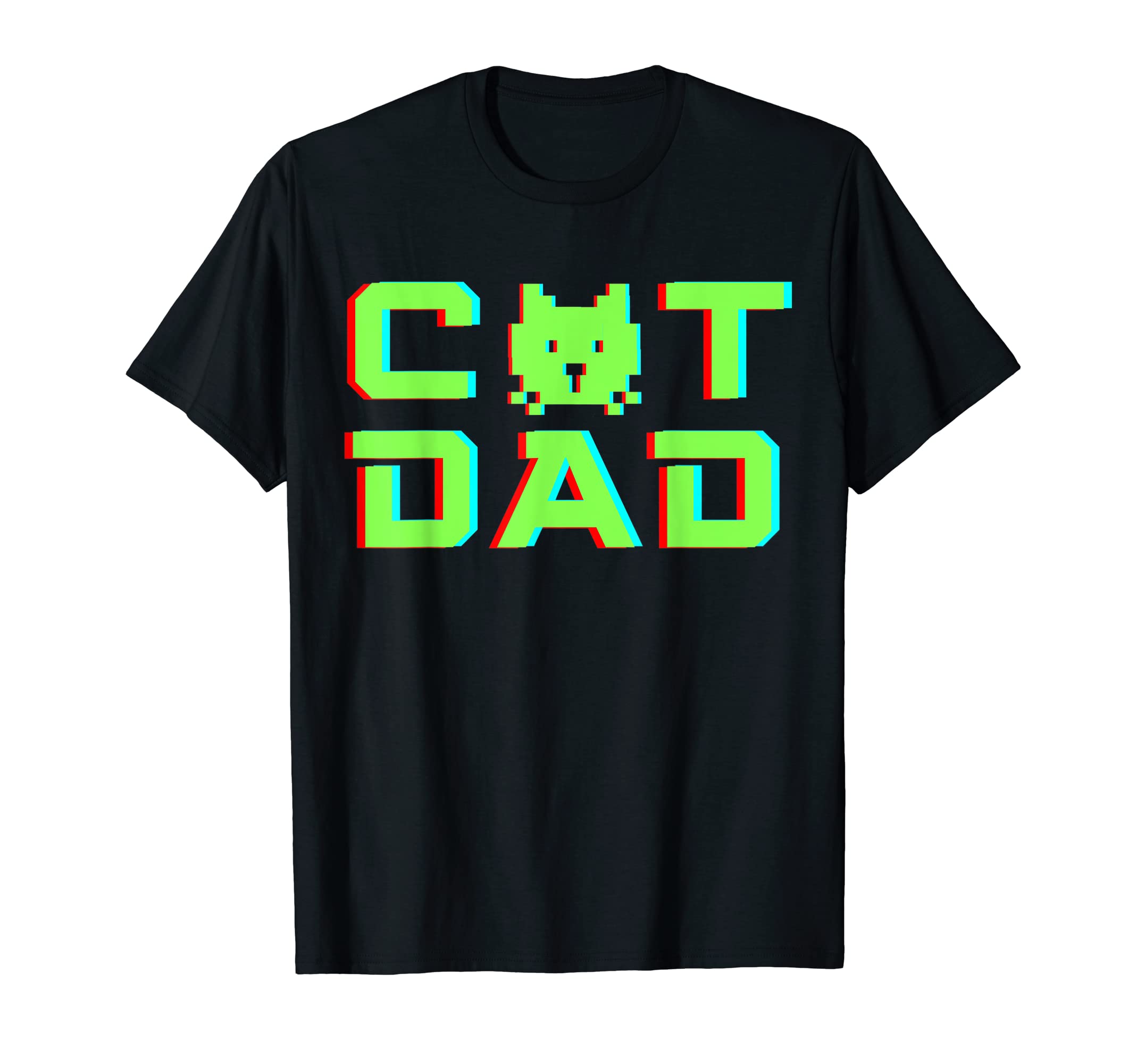 Cat Dad Cat Gamer Cat Geek T-Shirt - Unique Graphic for Adults - T-Shirt, Sweatshirt, Hoodie