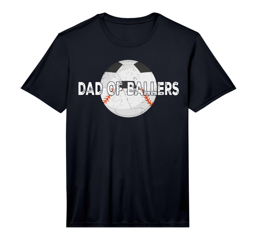 Mens Dad Ballers Soccer Baseball T-Shirt - Unique Graphic Men Women - T-Shirt, Sweatshirt, Hoodie