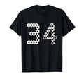 Fun 34Th Birthday Soccer Themed T-Shirt - Casual Everyday Wear Men Women - T-Shirt, Sweatshirt, Hoodie