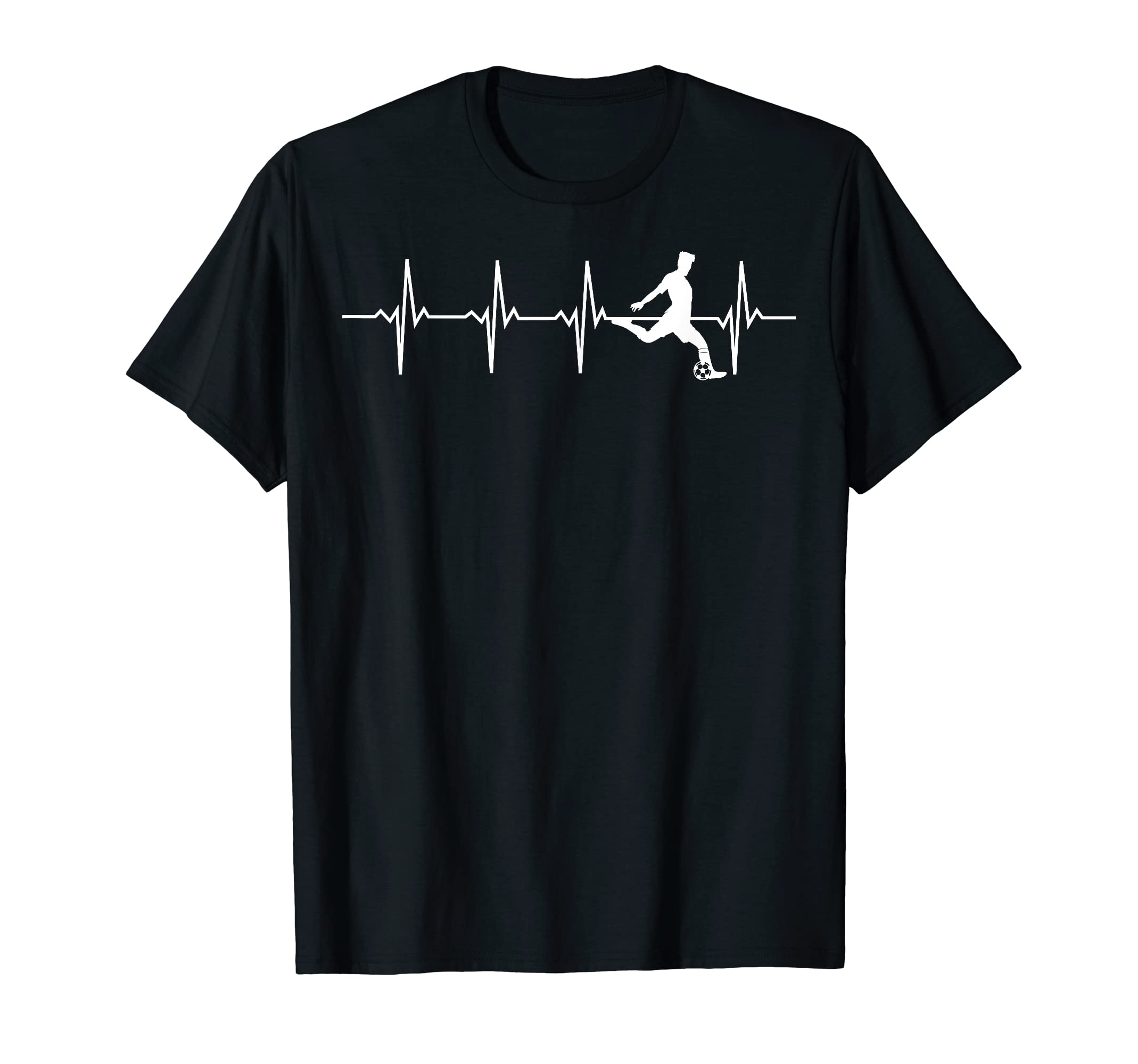 Soccer Heartbeat Soccer Players Sports T-Shirt - Novelty Apparel for Adults - T-Shirt, Sweatshirt, Hoodie