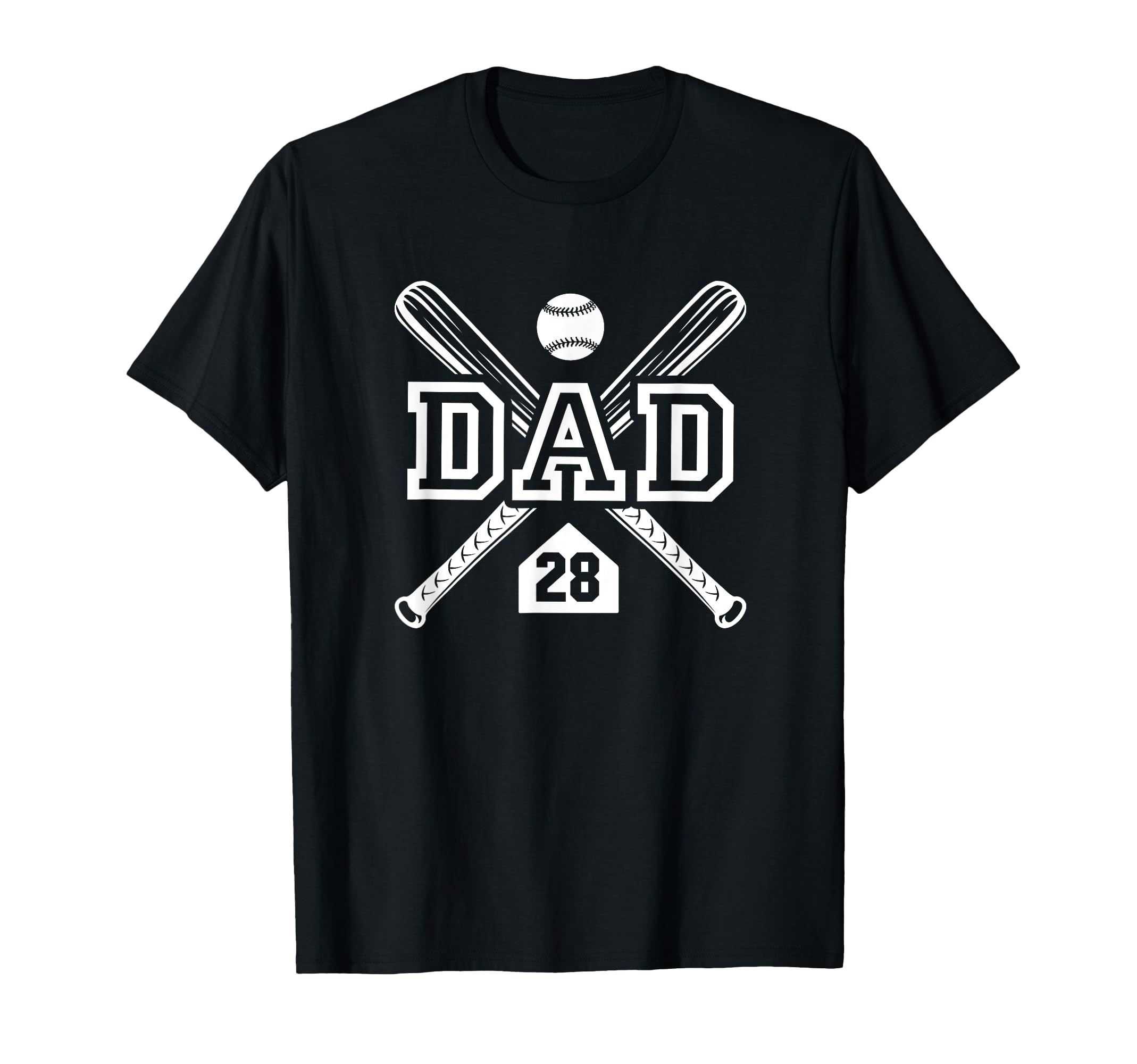 Baseball Dad Softball Dad 28 T-Shirt - Casual Everyday Wear Men Women - T-Shirt, Sweatshirt, Hoodie