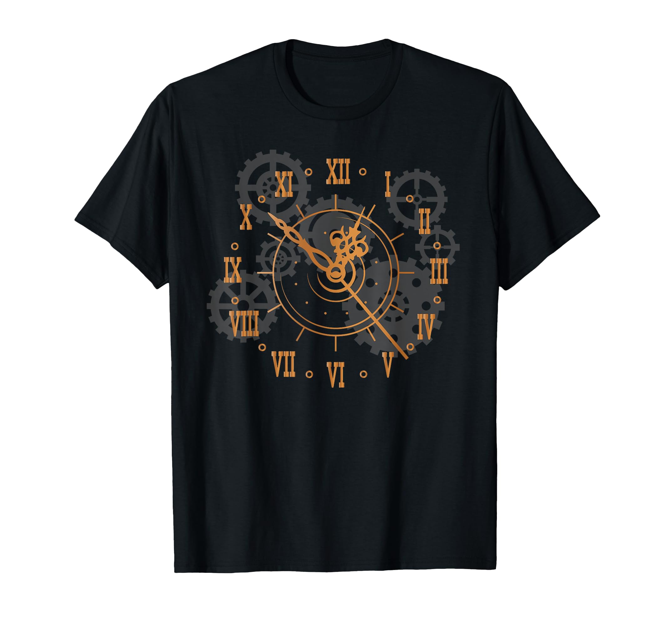 Steampunk Clock Gears Steampunk T-Shirt - Novelty Apparel for Adults - T-Shirt, Sweatshirt, Hoodie