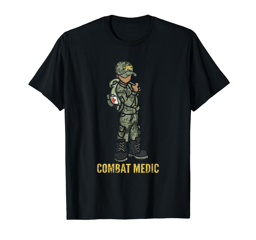 Proud Combat Medic Dad Grandpa Husband T-Shirt - Fun Novelty Design Unisex - T-Shirt, Sweatshirt, Hoodie