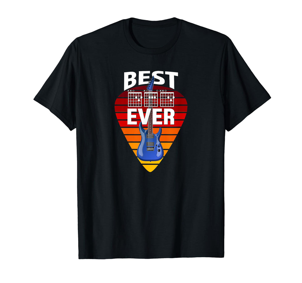 Mens Guitarist Father Best Dad Ever Music T-Shirt - Trendy Graphic Unisex - T-Shirt, Sweatshirt, Hoodie