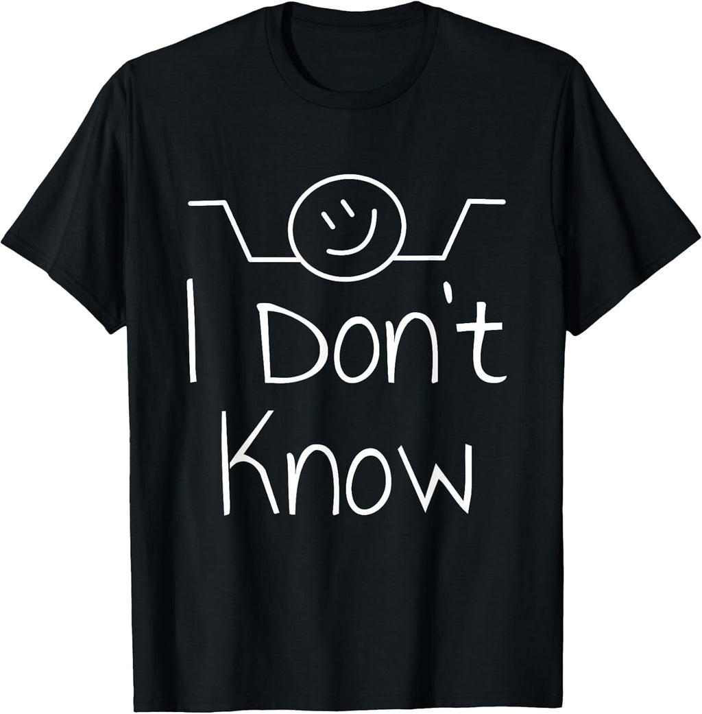 I Don't Know Hand Drawn Shrug Funny Men Women - Adult & Kids T-Shirts, Sweatshirts & Hoodies apparel design preview 1