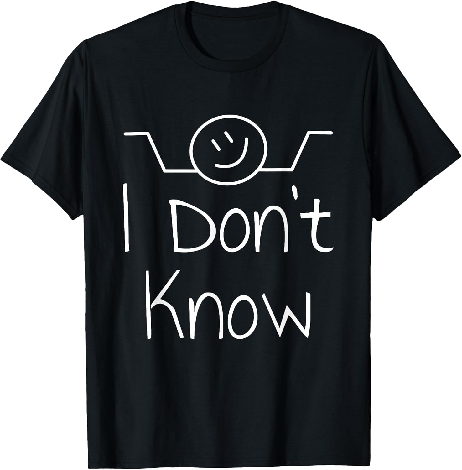 I Don't Know Hand Drawn Shrug Funny Men Women - Adult & Kids T-Shirts, Sweatshirts & Hoodies apparel design preview 1