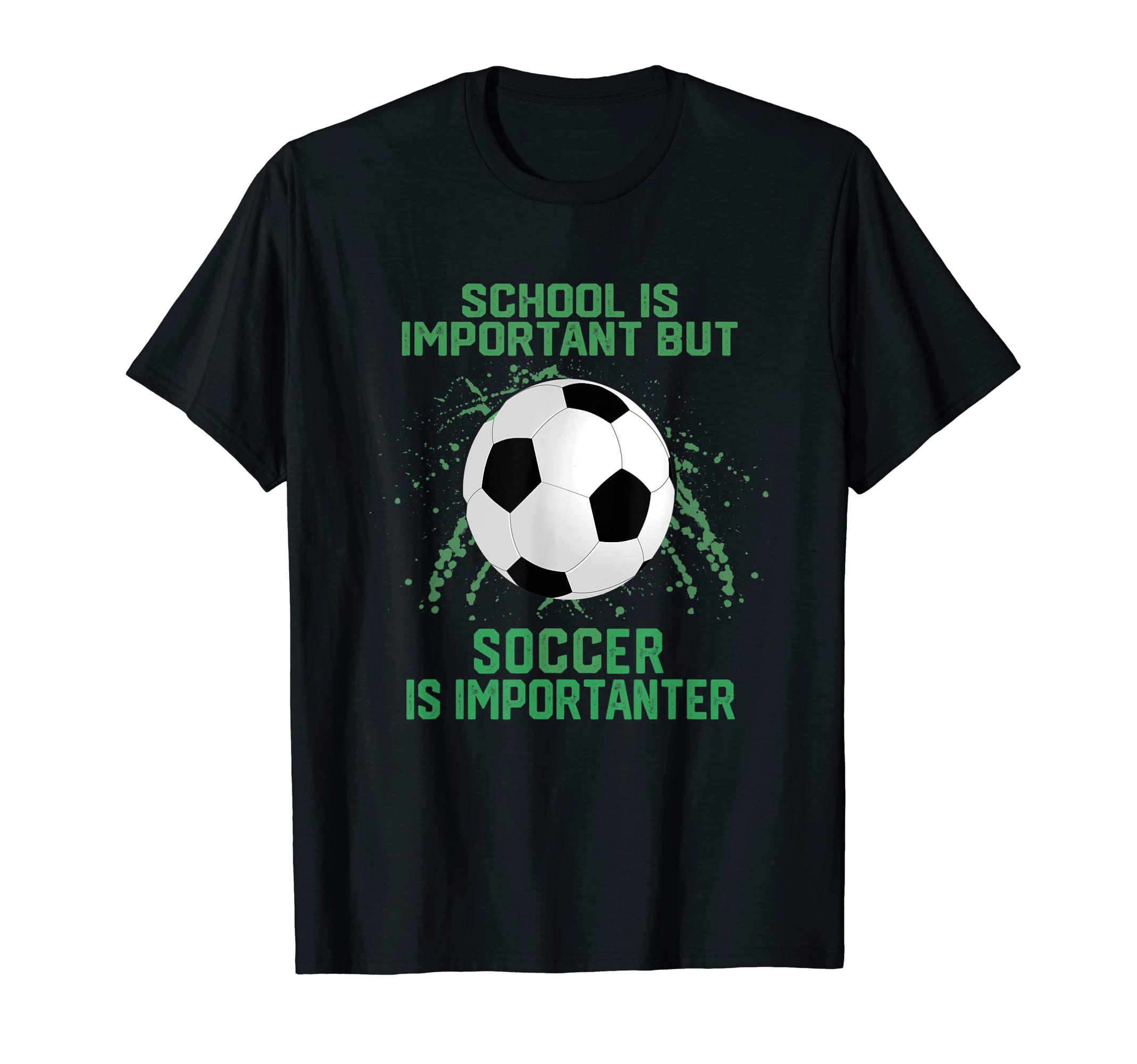 School Is Important But Soccer Is T-Shirt - Custom Art Print Men Women - T-Shirt, Sweatshirt, Hoodie