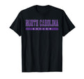 North Carolina Soccer Purple Text T-Shirt - Minimalist Print Unisex - T-Shirt, Sweatshirt, Hoodie