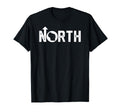 Up North Wisconsin Distressed Text T-Shirt - Unique Graphic Unisex - T-Shirt, Sweatshirt, Hoodie