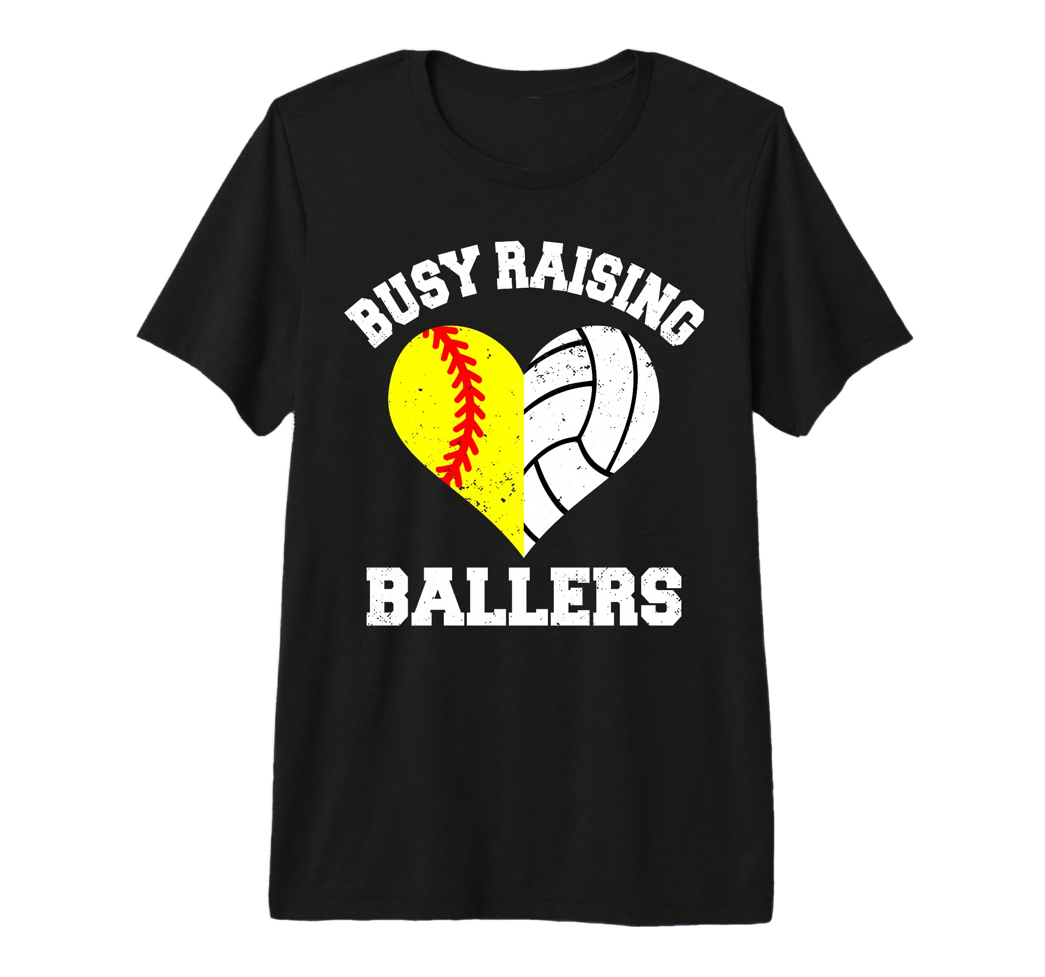 Busy Raising Ballers Softball T-Shirt - Casual Everyday Wear Unisex - T-Shirt, Sweatshirt, Hoodie