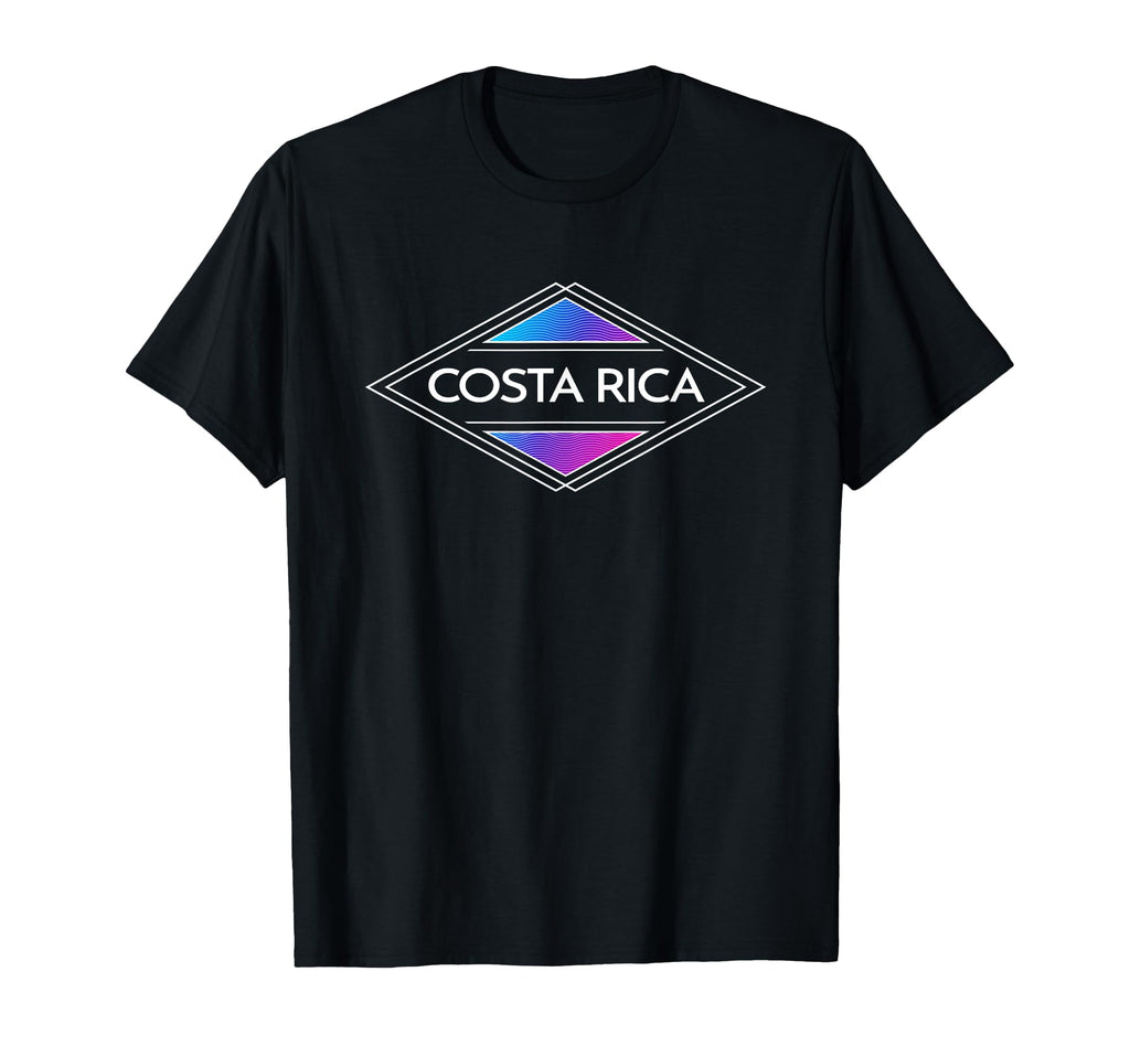 Costa Rica Colorful Surfer Womens T-Shirt - Minimalist Print Unisex - T-Shirt, Sweatshirt, Hoodie