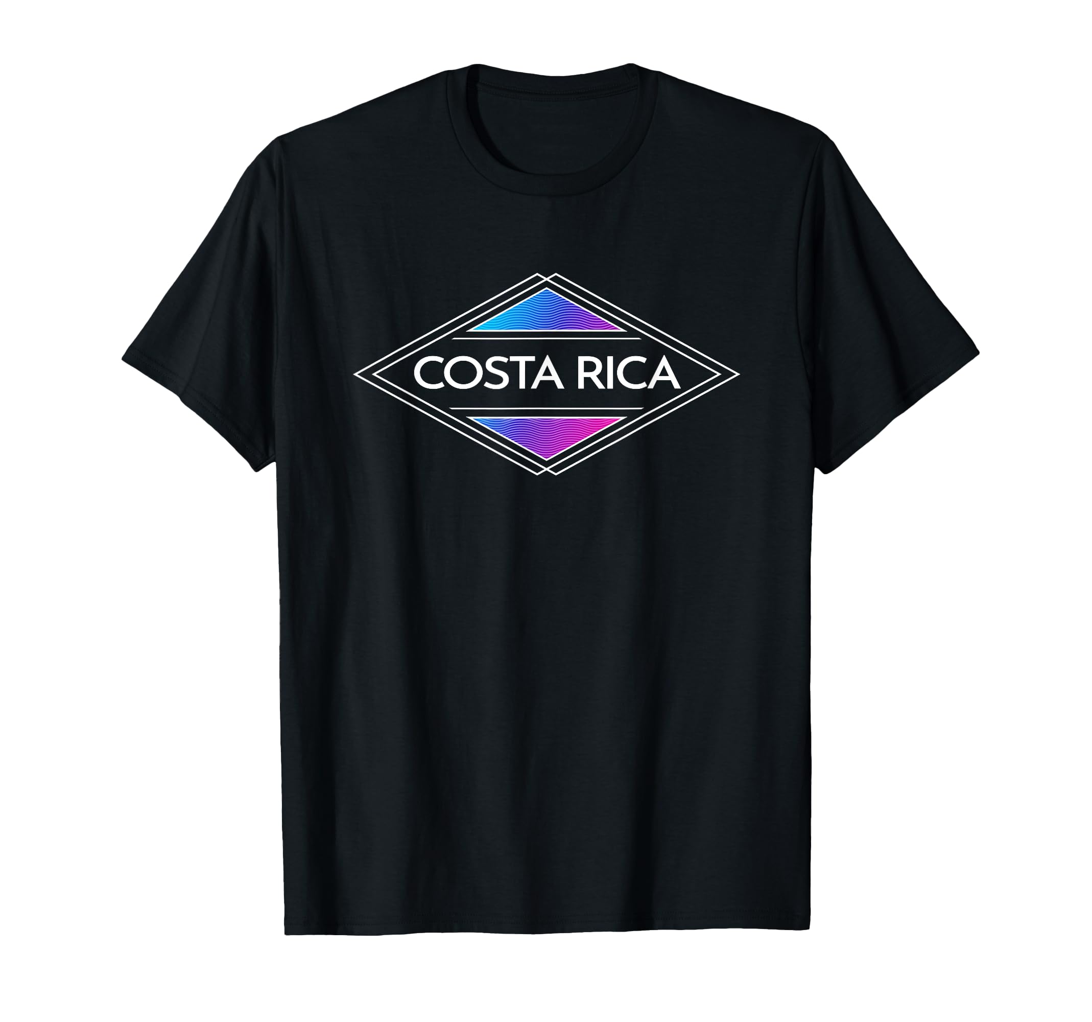 Costa Rica Colorful Surfer Womens T-Shirt - Minimalist Print Unisex - T-Shirt, Sweatshirt, Hoodie