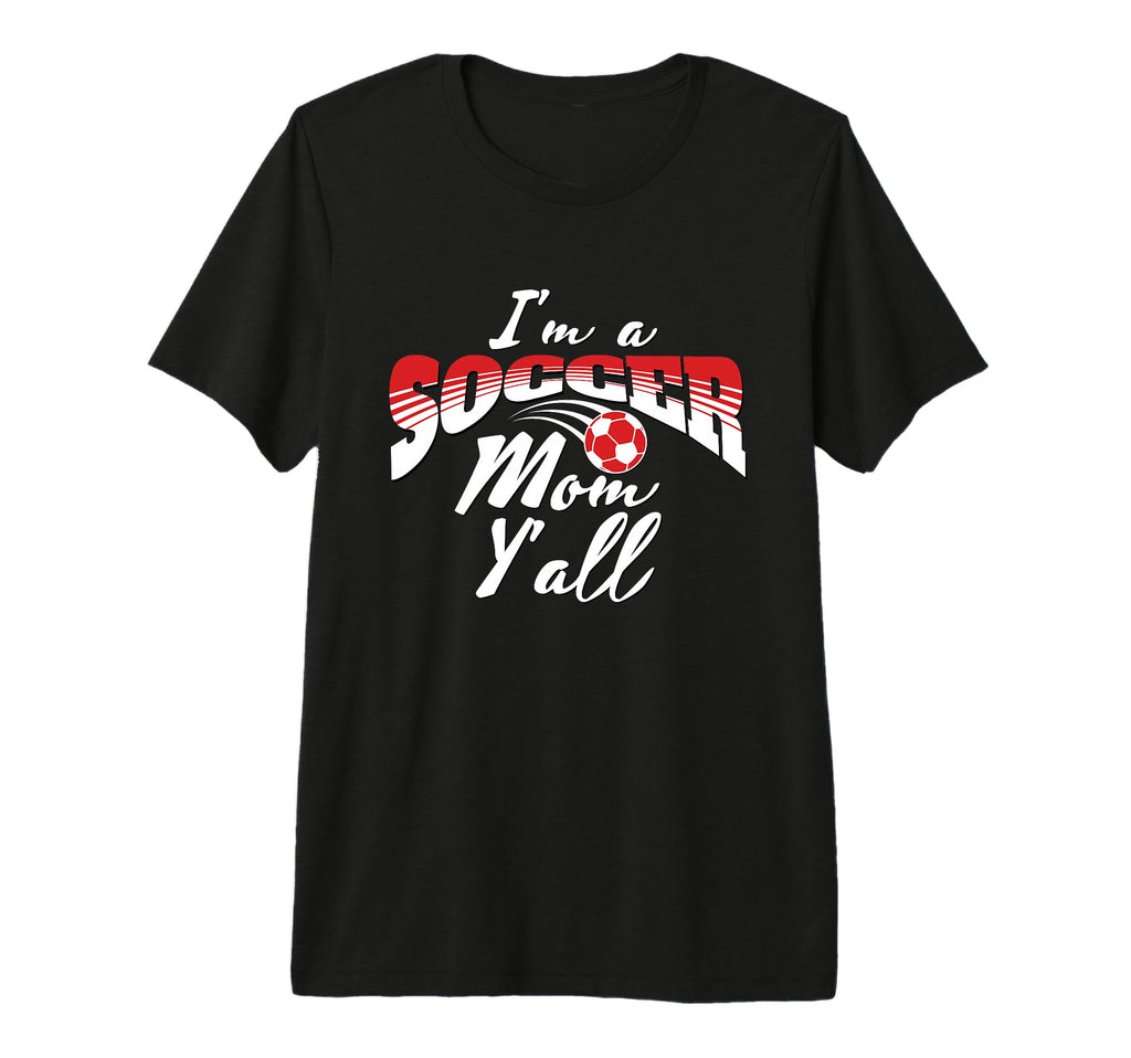 Mom Soccer Lover Soccer Mom Gift Red T-Shirt - Graphic Print for Adults - T-Shirt, Sweatshirt, Hoodie