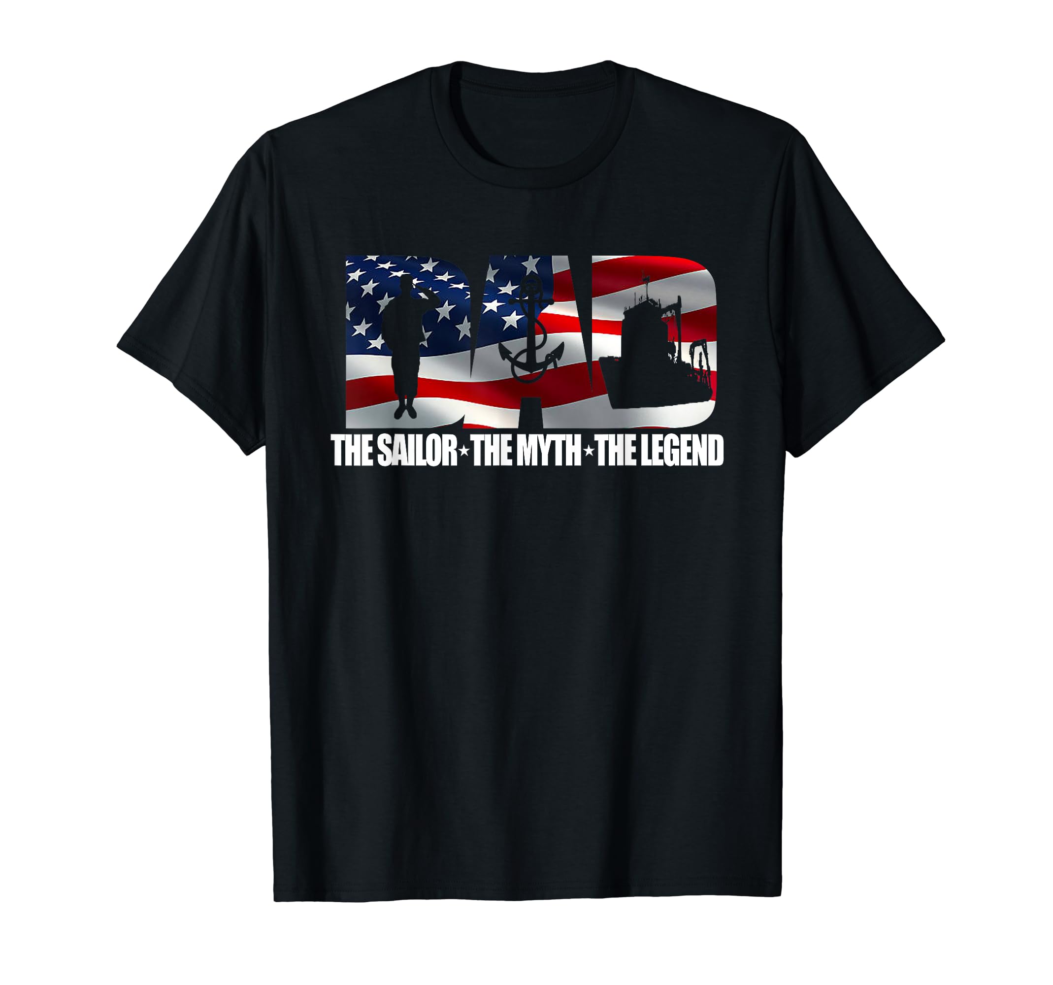 Mens Veteran Dad Sailor Myth Legend T-Shirt - Aesthetic Graphic Unisex - T-Shirt, Sweatshirt, Hoodie
